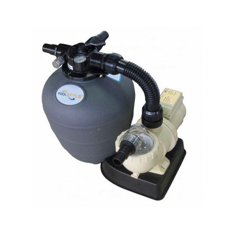 foto del prodotto gruppo filtrante monoblocco a sabbia poolstyle 0,33 cv per piscina interrate fuoriterra 6 m3 h max 36.000 lt