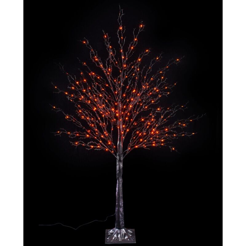 foto del prodotto gruppo maruccia - albero natale luminoso, 250 led arancioni, uso intero esterno - altezza 1,30 mt