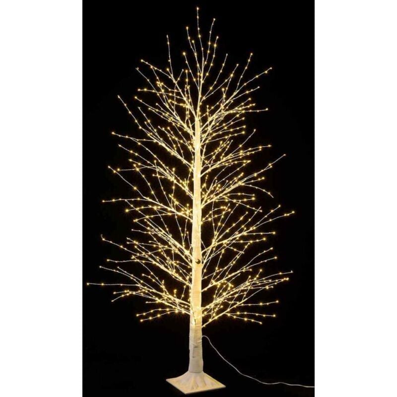 foto del prodotto gruppo maruccia albero natalizio luminoso con 900 luci led bianco caldo albero di natale artificiale per interni ed esterni altezza 1,5 metri 144