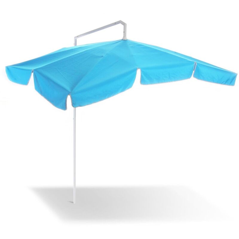 foto del prodotto gruppo maruccia - ombrellone da balcone in acciaio con telo color blu ombrellone per spazi ristretti