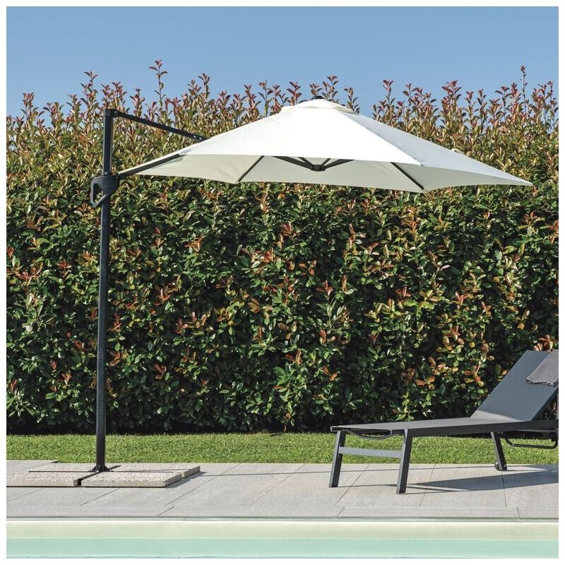foto del prodotto gruppo maruccia - ombrellone da giardino con palo laterale e telo idrorepellente, 2,7 metri