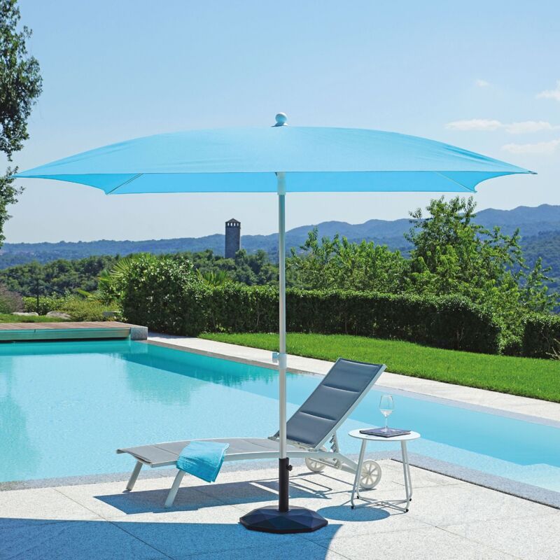 foto del prodotto gruppo maruccia ombrellone giardino centrale in alluminio anodizzato telo olefin 2,50x2,50 mt, uso domestico e professionale