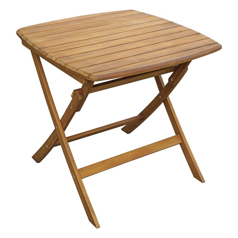 foto del prodotto gruppo maruccia tavolo da giardino pieghevole quadrato 80x80 cm in legno di acacia