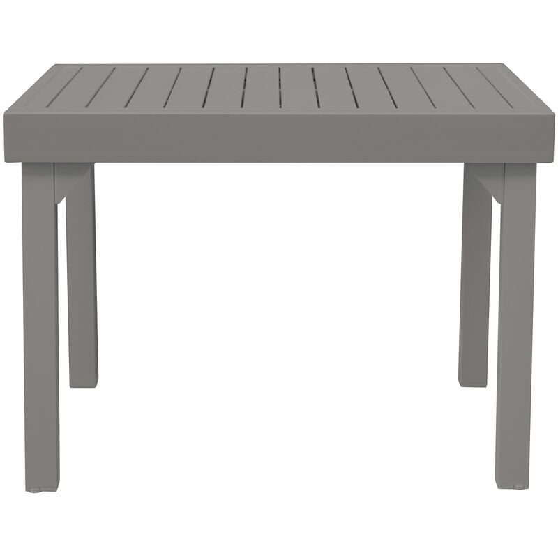 foto del prodotto gruppo maruccia - tavolo in alluminio allungabile per balconi e spazi ristretti lunghezza fino a 212 centimetri color tortora