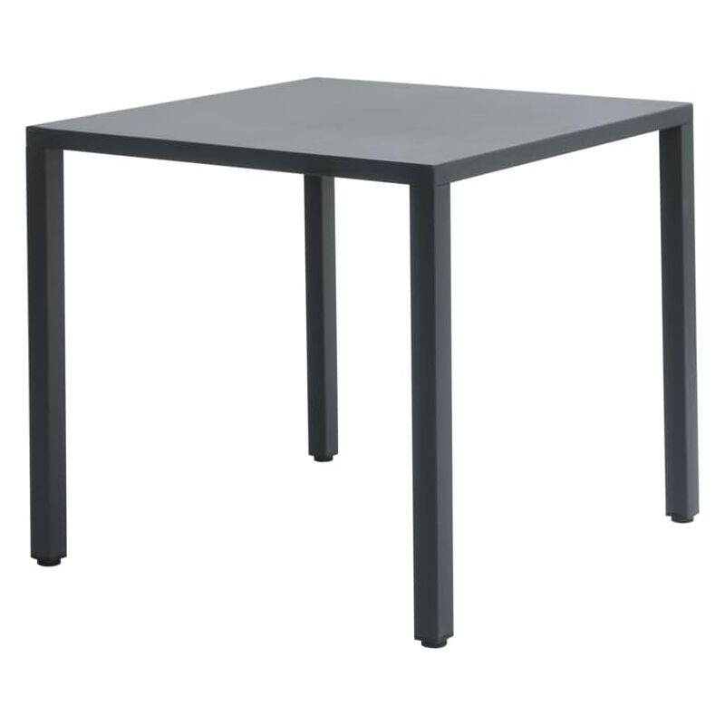foto del prodotto gruppo maruccia tavolo per esterni in acciaio autolivellante, arredamento per bar, ristoranti 80 x 80 cm, colore antracite