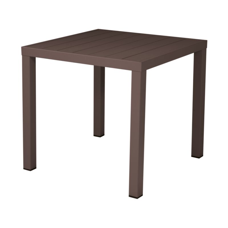 foto del prodotto gruppo maruccia tavolo quadrato bar e giardino in alluminio color cioccolato 80 x 80 cm