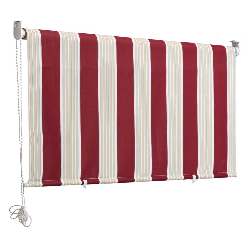 foto del prodotto gruppo maruccia tenda da sole a caduta 150 x 250 centimetri tenda parasole verticale rigata bordeaux