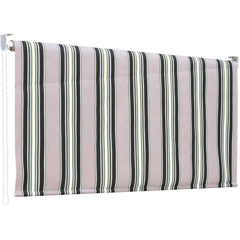 foto del prodotto gruppo maruccia tenda da sole a caduta 150 x 250 centimetri tenda parasole verticale rigata verde