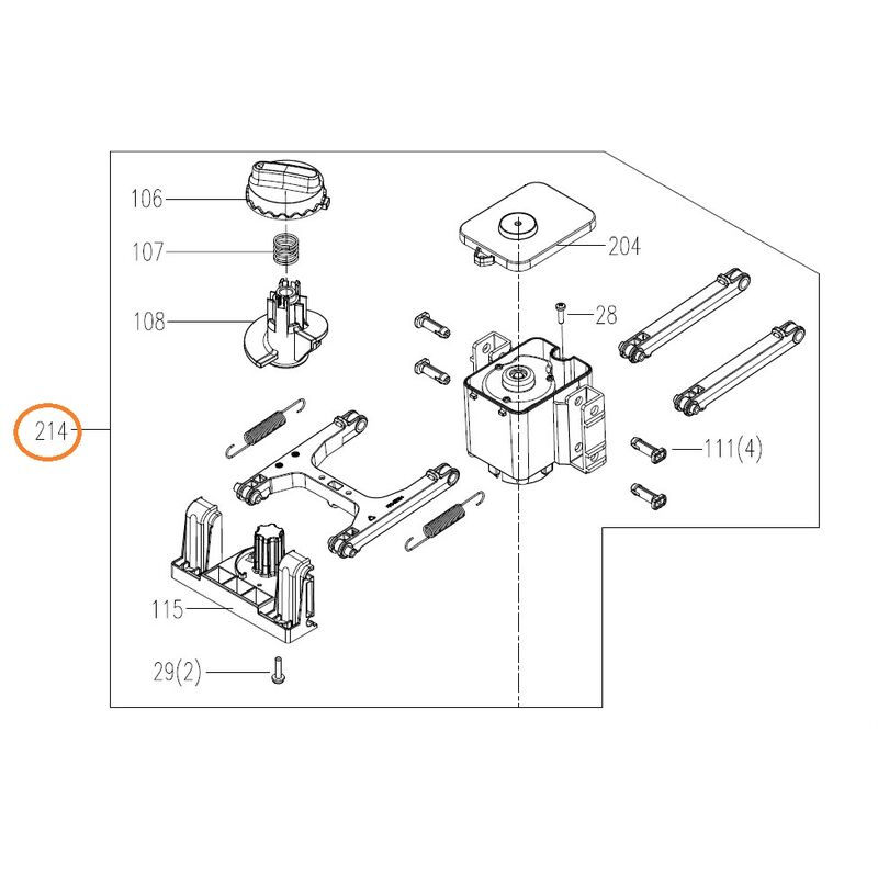 foto del prodotto gruppo motore lame originale worx robot rasaerba wr167e