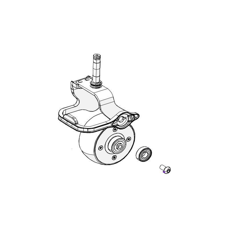 foto del prodotto gruppo ruota sinistro originale ambrogio robot 4.36 4.0 basic