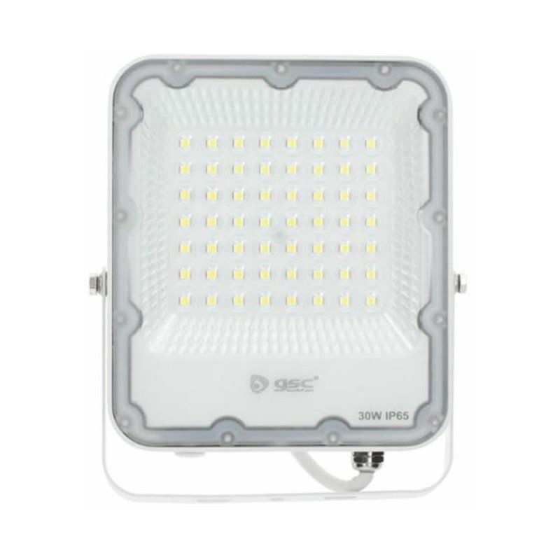 foto del prodotto gsc 202600035 proiettore in alluminio 50w 4000k ip65 bianco