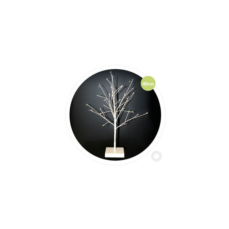 foto del prodotto gsc albero decorativo cumia led 40cm 3xaa bianco