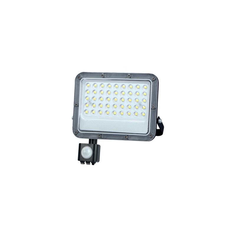 foto del prodotto gsc belinta proiettore led in alluminio con sensore 30w 6500k ip65 nero