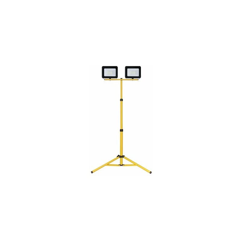 foto del prodotto gsc doppio faretto led con treppiede 2x30w 6500k ip65