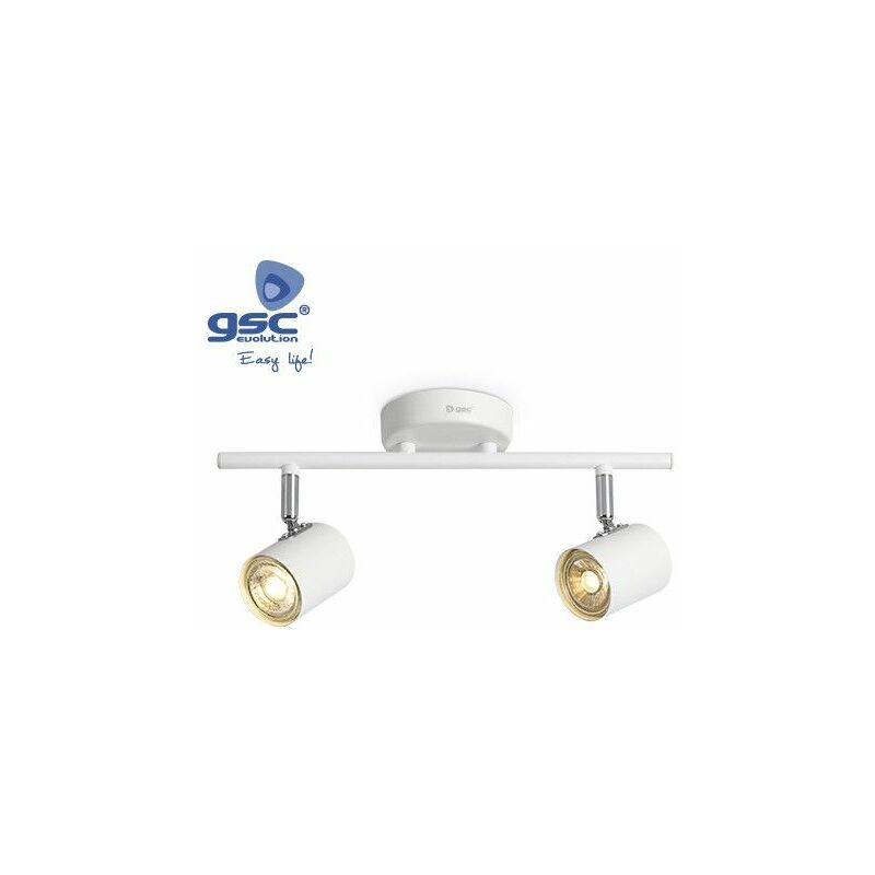foto del prodotto gsc faretto a soffitto 2 elementi lineari gu10 bianco 001905357