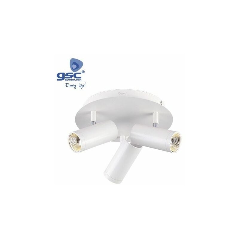 foto del prodotto gsc faretto a soffitto 3 elementi circolari gu10 bianco 000705202