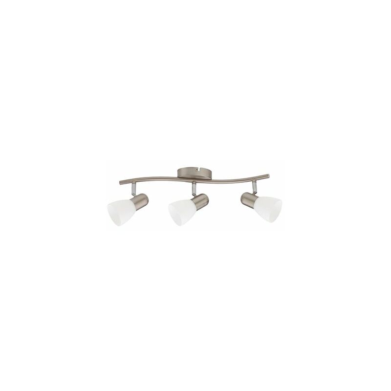 foto del prodotto gsc faretto lineare triplo da soffitto guimara serie e14 nickel