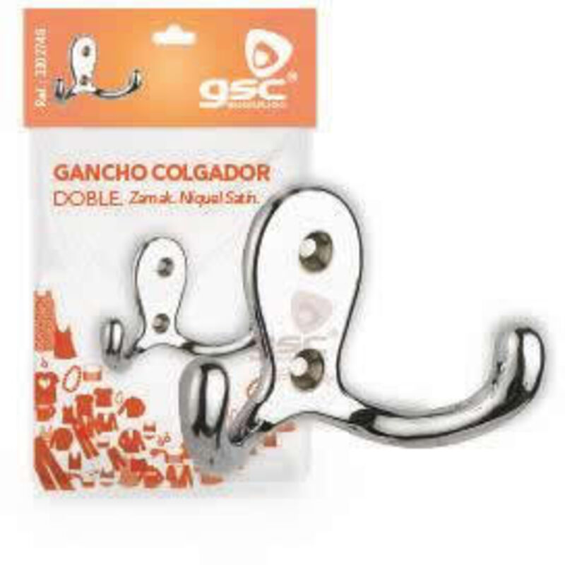 foto del prodotto gsc - gancio appendibile zamack doppio lucido 003802748