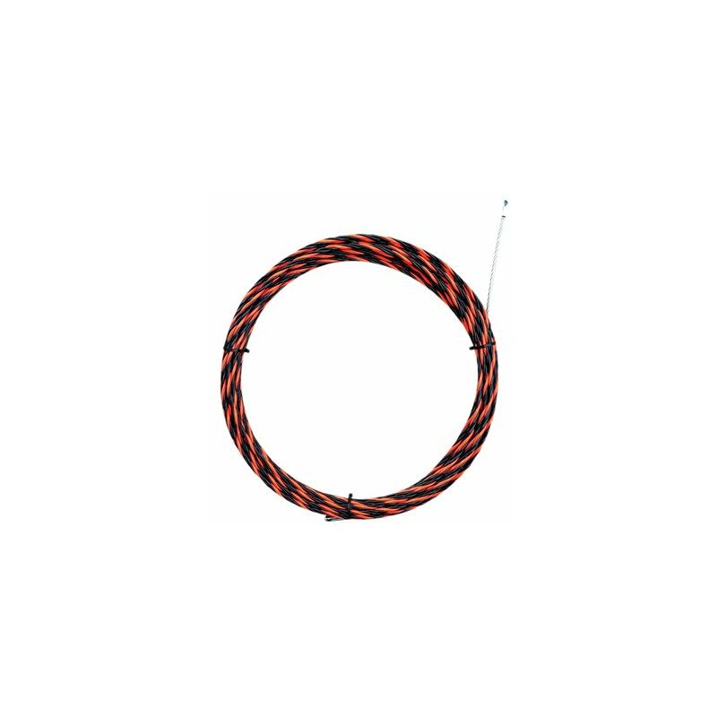 foto del prodotto gsc guidacavo intrecciato in pvc e acciaio 6mm 30m rosso e nero