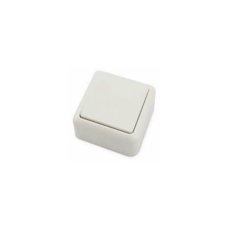 foto del prodotto gsc interruttore di superficie bianco 60x60x30mm 10a 250v 0201023