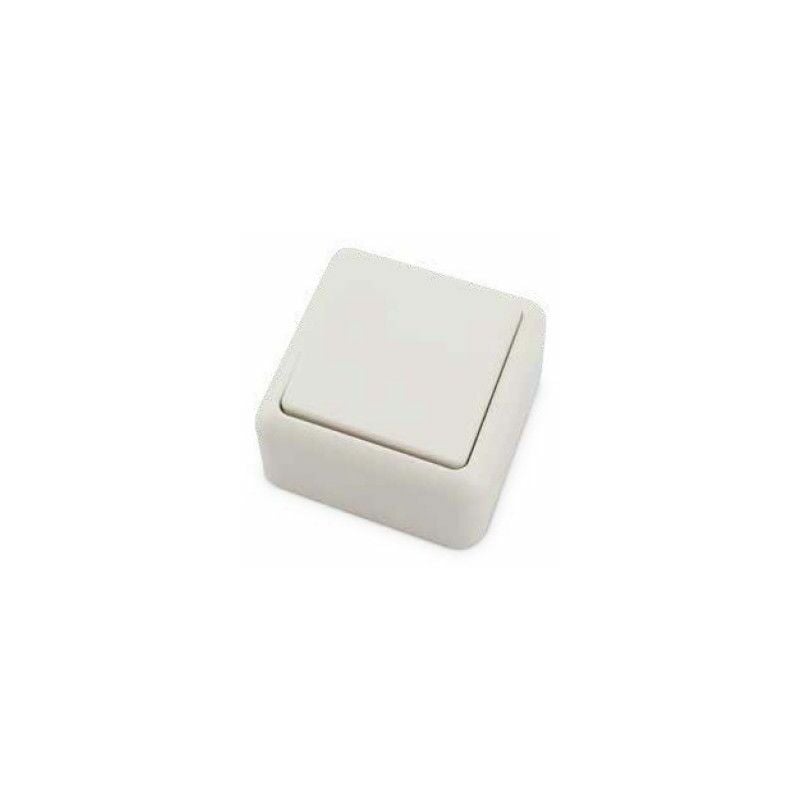 foto del prodotto gsc interruttore di superficie bianco 60x60x30mm 10a 250v 0201024