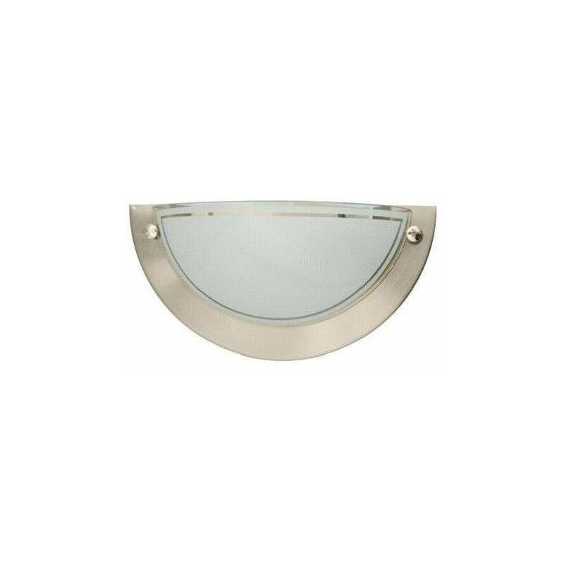 foto del prodotto gsc lampada da parete a mezzaluna led nichel satinato 1xe27 0701939