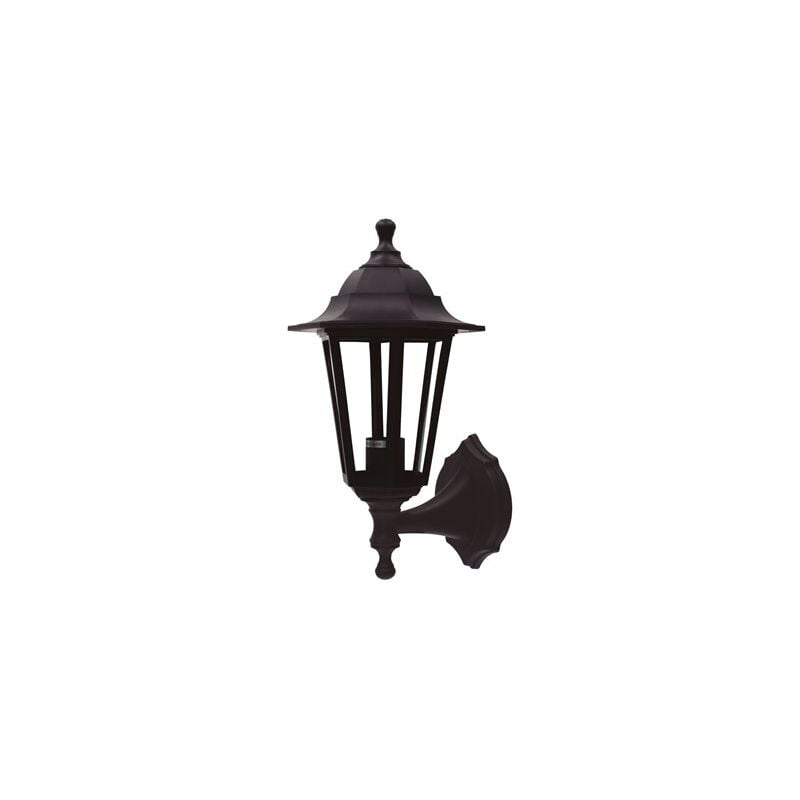 foto del prodotto gsc lanterna da giardino braccio reversibile bagan serie e27 ip44 nera