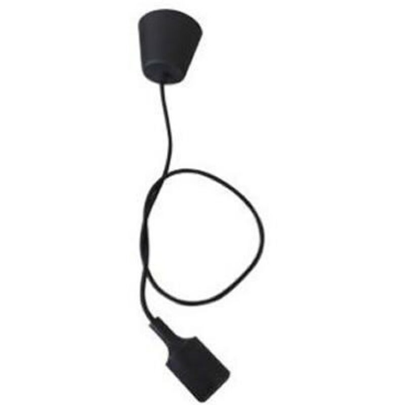 foto del prodotto gsc - pendente con portalampada e27 nero 1 metro 0702180