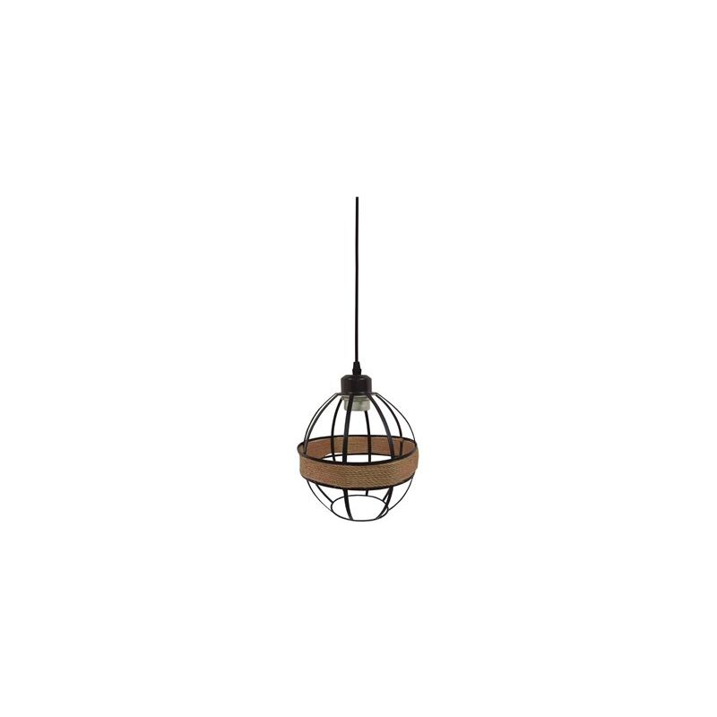foto del prodotto gsc plafoniera a sospensione serie takum e27 40w massimo 230v ip20 15cm colore marrone e nero
