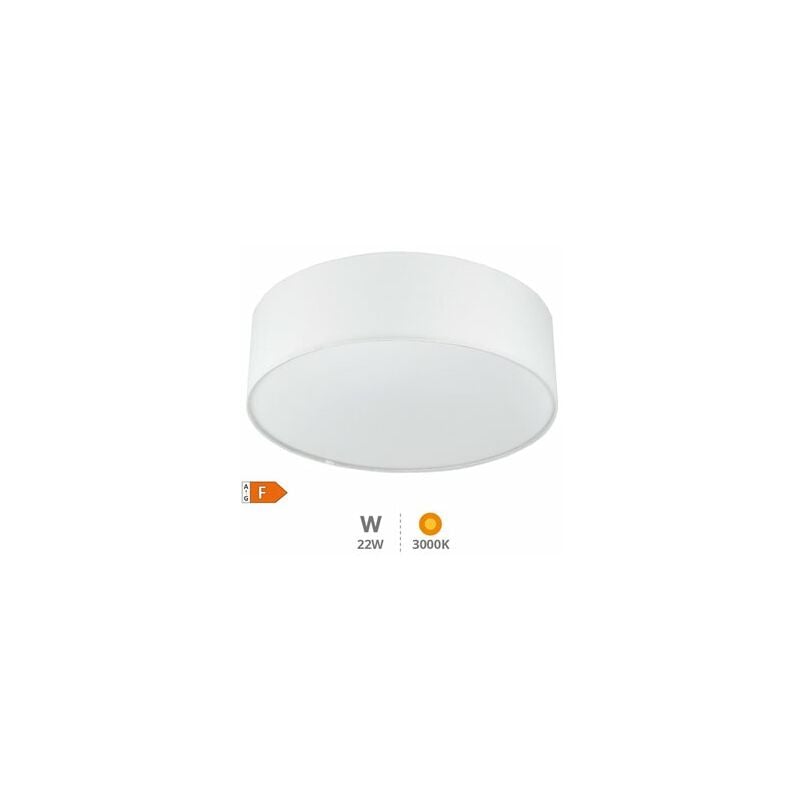 foto del prodotto gsc plafoniera led in tessuto kasker 22w 3000k a 6500k dimmerabile bianco