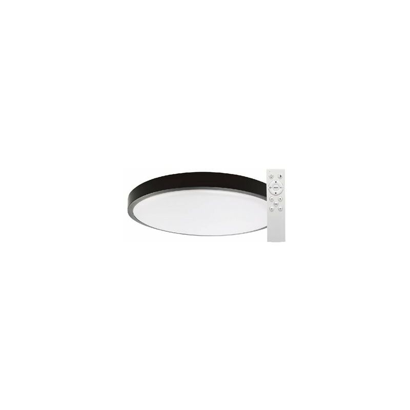 foto del prodotto gsc plafoniera led rotonda andra 24w 3000k a 6500k dimmerabile nero