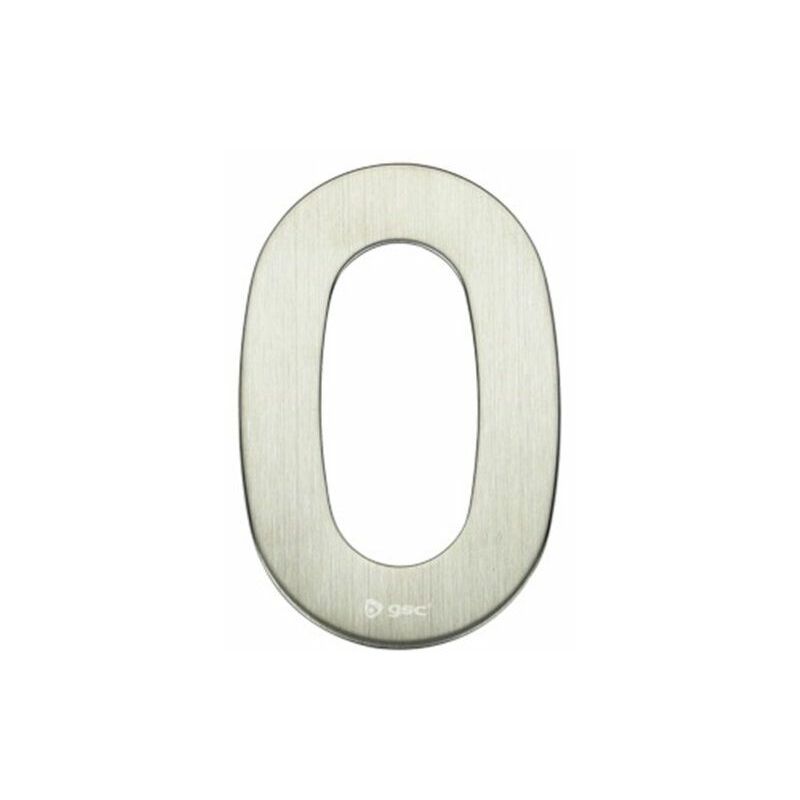foto del prodotto gsc porta numero 0 in acciaio inossidabile con adesivo 003302610