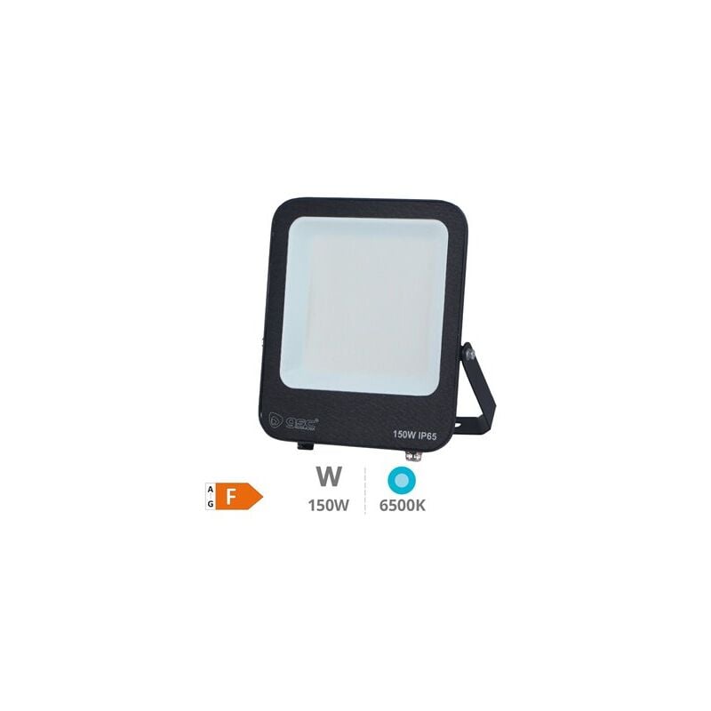 foto del prodotto gsc proiettore santadi led in alluminio nero ip65 150w 6500k