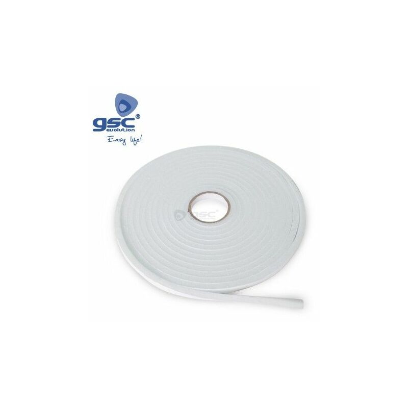 foto del prodotto gsc rotolo di gomma piuma adesivo 9mm 10m bianco 003803806