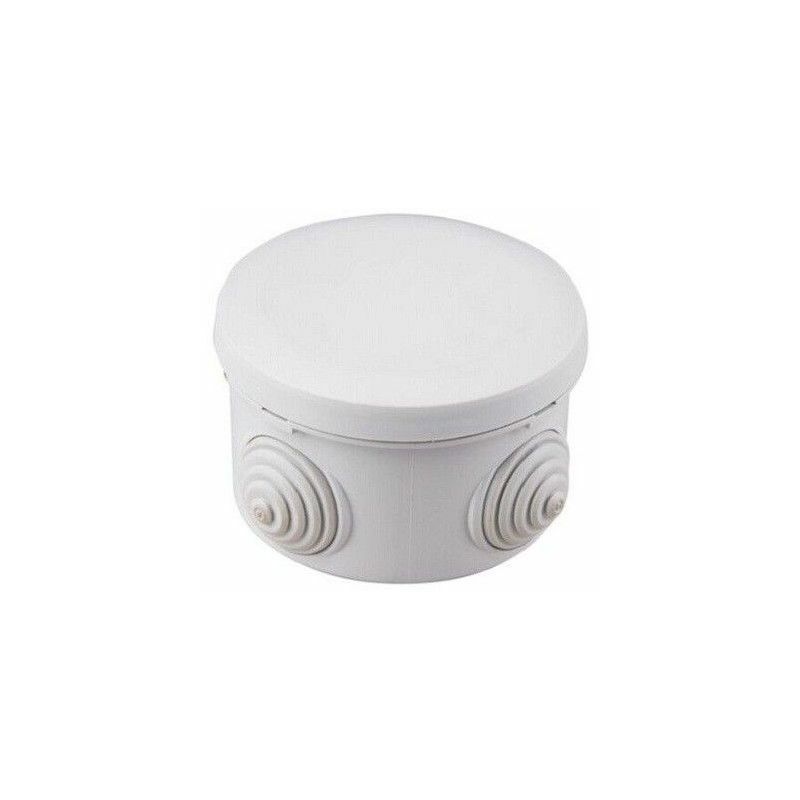 foto del prodotto gsc scatola impermeabile rotonda ip55 80x40mm con coperchio a pressione in termoplastico grigio 000301312