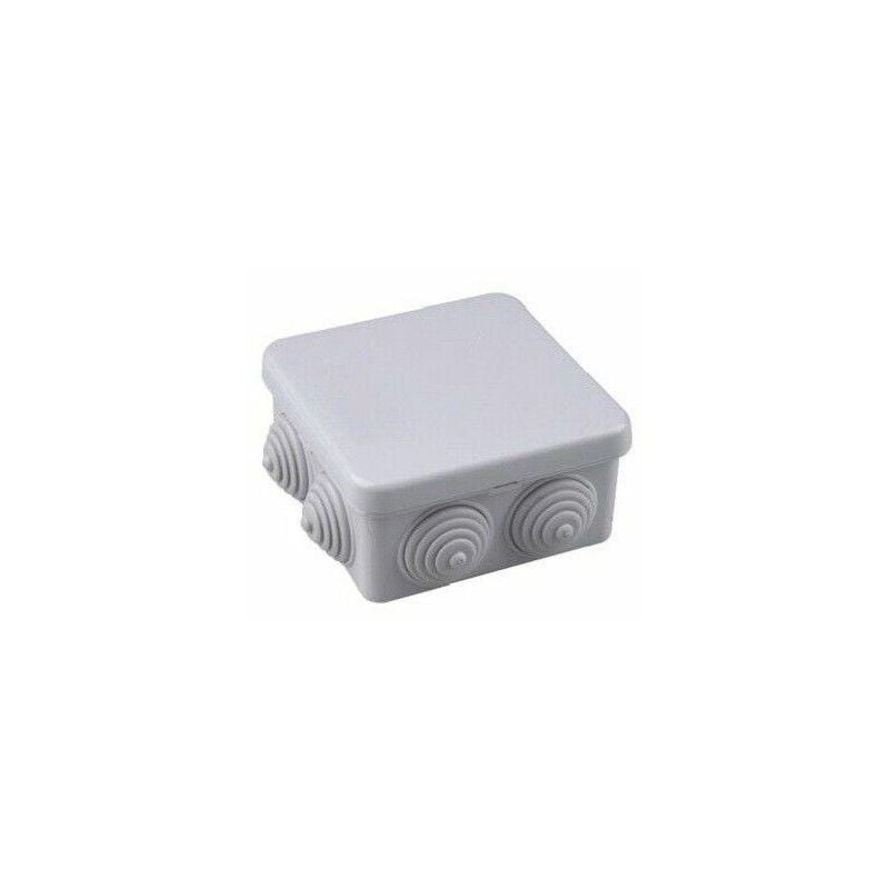 foto del prodotto gsc scatola stagna quadrata ip55 80x80x40mm con coperchio a pressione in termoplastico grigio 0301311