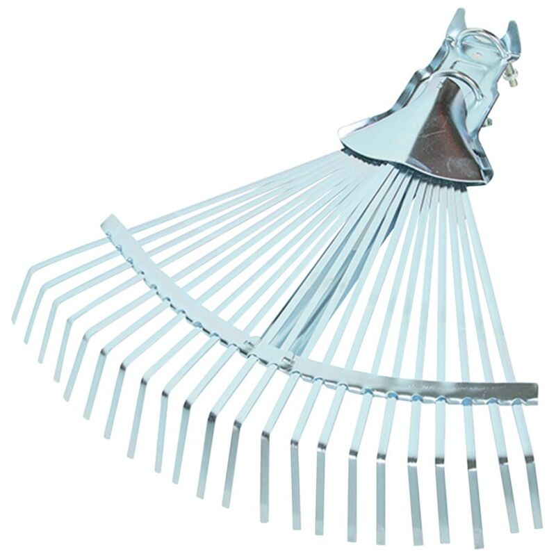 foto del prodotto gsc - scopa con 22 denti in acciaio per foglie