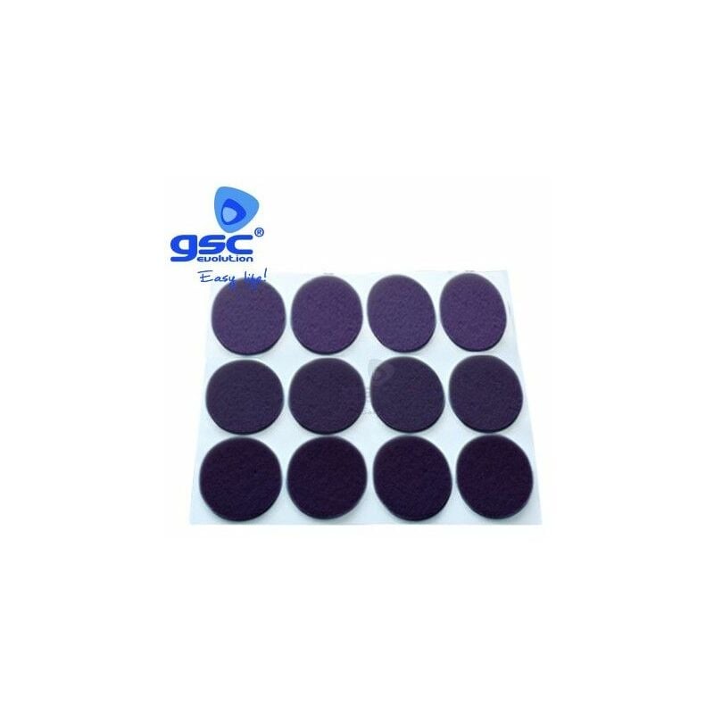 foto del prodotto gsc set 12 adesivi rotondi in feltro 20mm brown 003802758