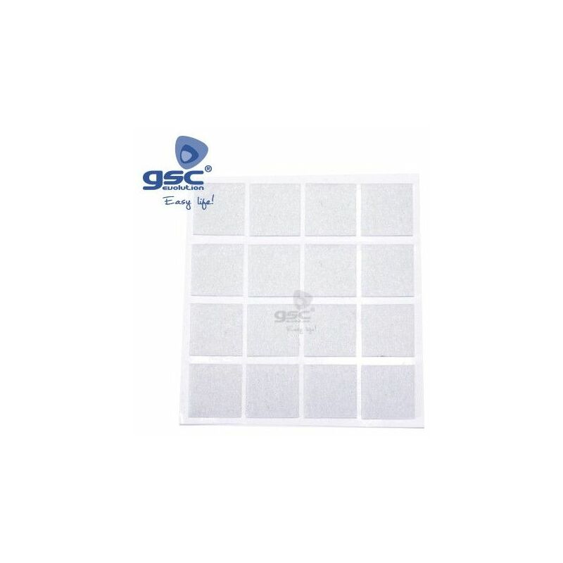 foto del prodotto gsc set 16 adesivi quadrati in feltro 16x20mm bianco 003802765