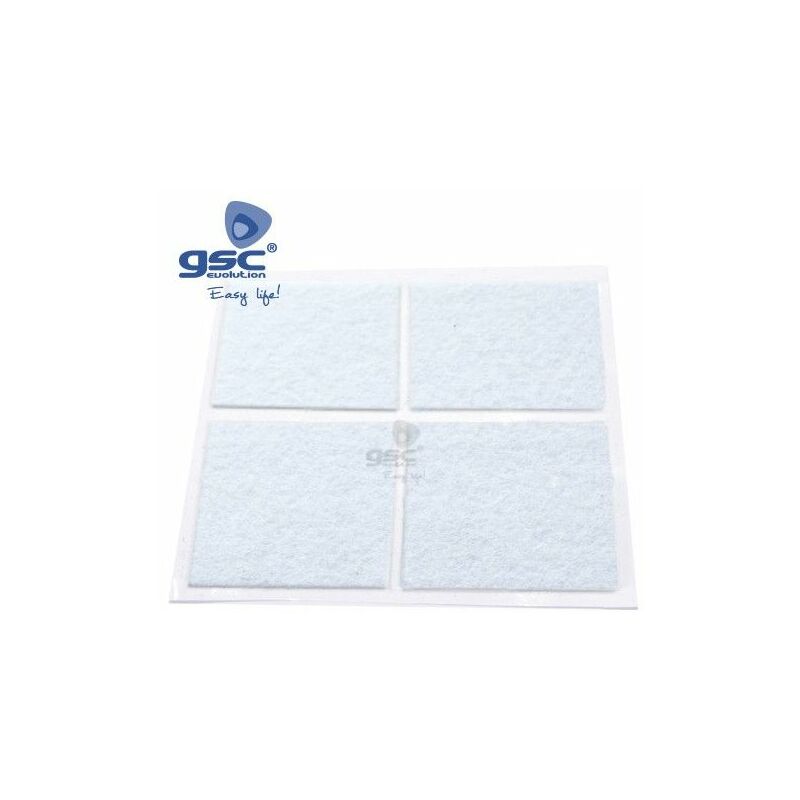 foto del prodotto gsc set 4 adesivi quadrati in feltro 44x38mm bianco 003802768