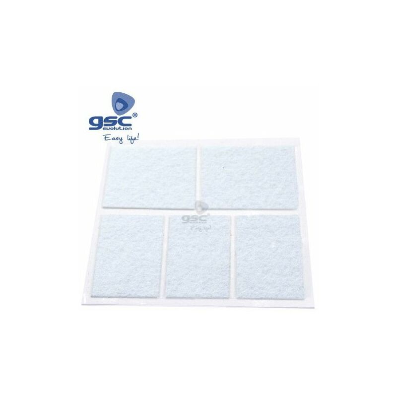 foto del prodotto gsc set 5 adesivi quadrati in feltro 28x44mm bianco 003802767