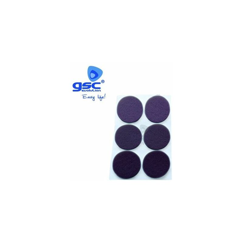 foto del prodotto gsc set 6 adesivi tondi in feltro adesivo 30mm brown 003802760