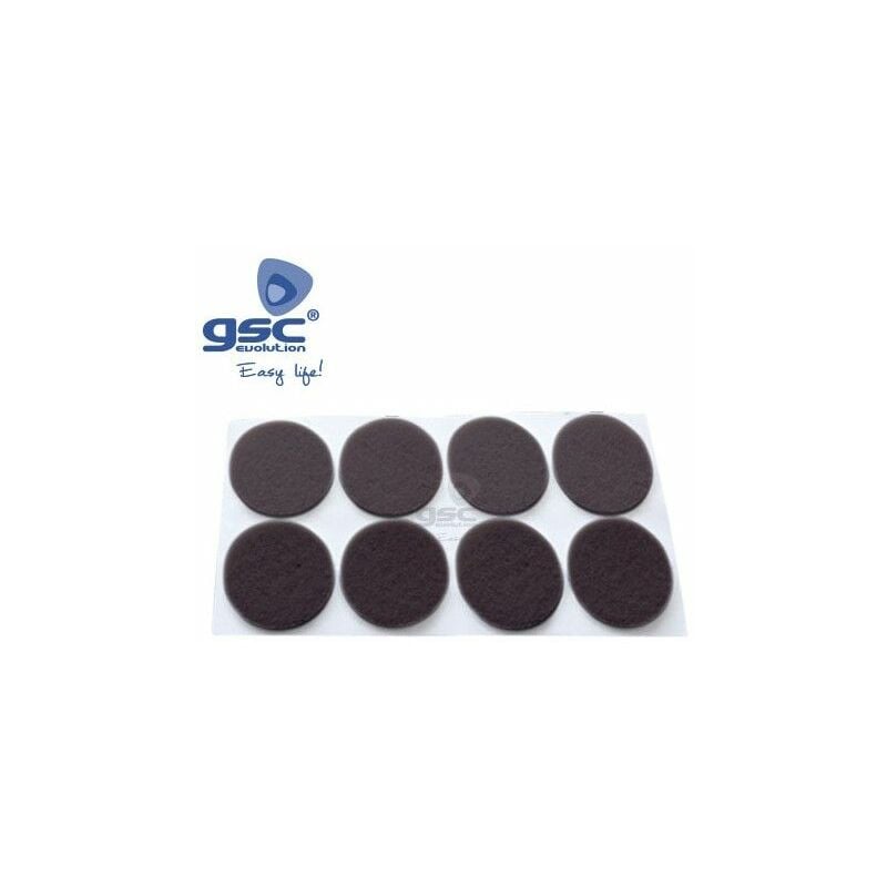 foto del prodotto gsc set 8 adesivi rotondi in feltro 25mm brown 003802759