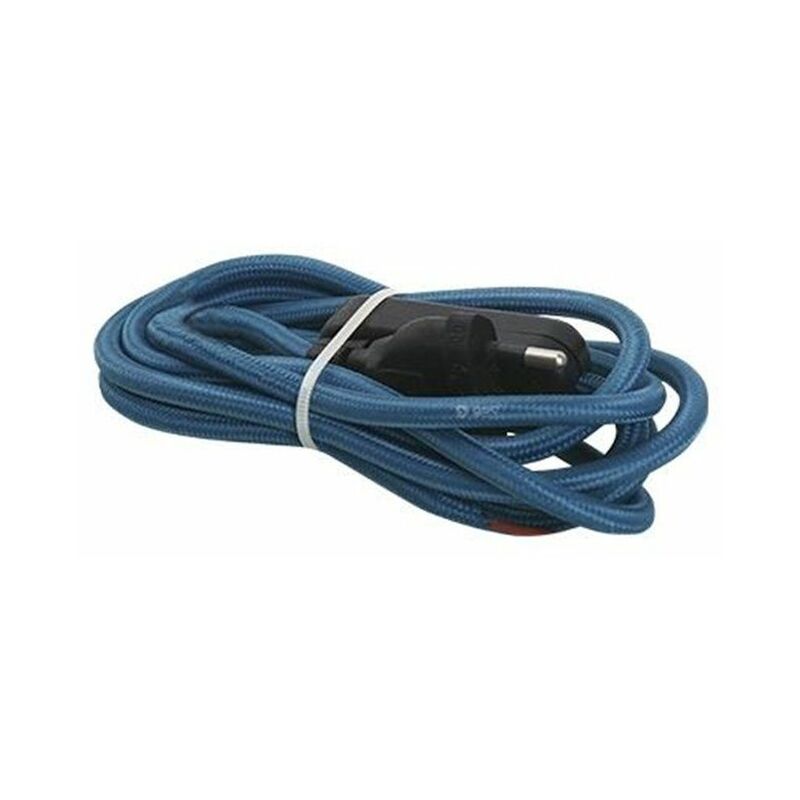 foto del prodotto gsc spina cavo 1,5 m 2x0,75 mm interruttore blu 001102963