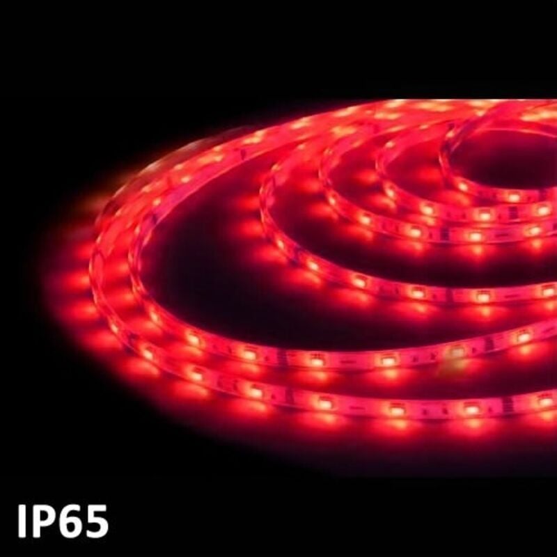 foto del prodotto gsc - striscia led 5 m rosso smd5050 7,2 w m ip65 24 v 1504595