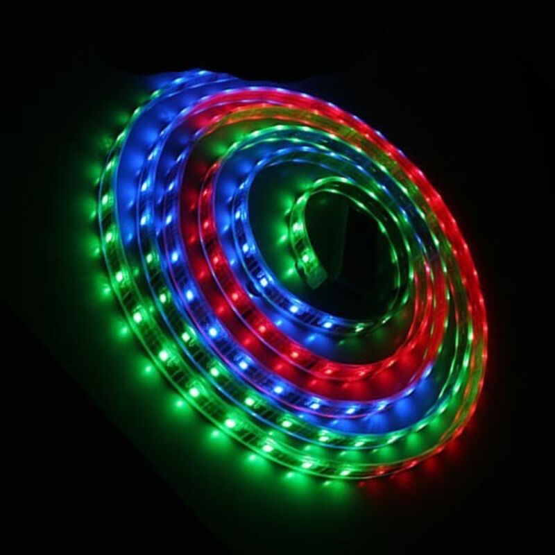 foto del prodotto gsc - striscia led 5m rgb 14.4w m 740lm m 24v ip20 smd5050 1504588