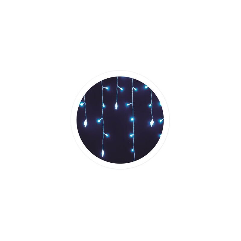 foto del prodotto gsc tenda led con stelle 2.3mx4 altezze 8 funzioni luce fredda