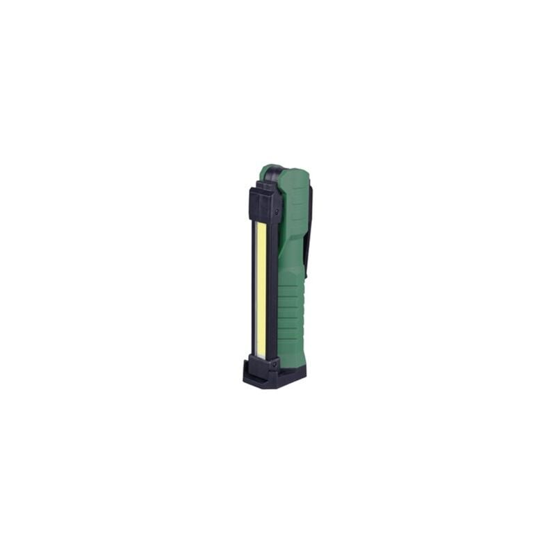 foto del prodotto gsc torcia da lavoro led 8w 240lm ricaricabile tramite usb c ip20 36x295x53mm nero e verde