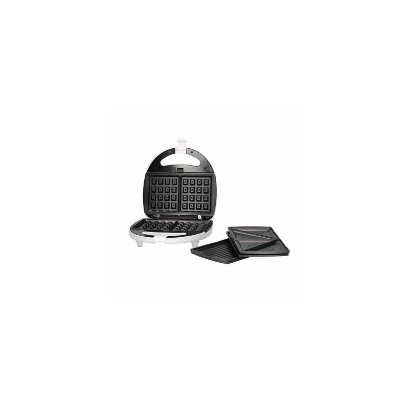 foto del prodotto gsc tostiera doppia pipu con 3 piastre classica, grill e waffle 750w