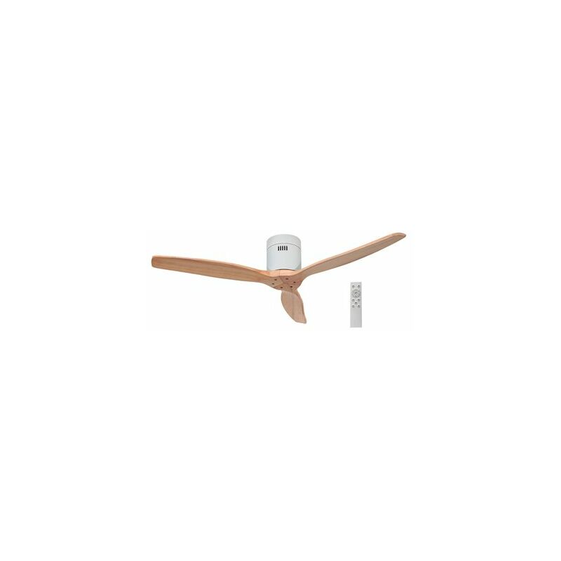 foto del prodotto gsc ventilatore da soffitto 52 motore dc 3 pale legno bianco